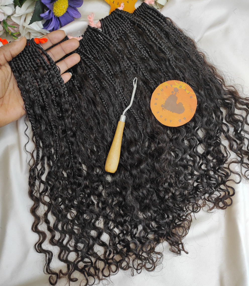 BOHO-GODDESS Braids 1X || LIGHT VOLUME || Human Hair Curls || Crochet Braids