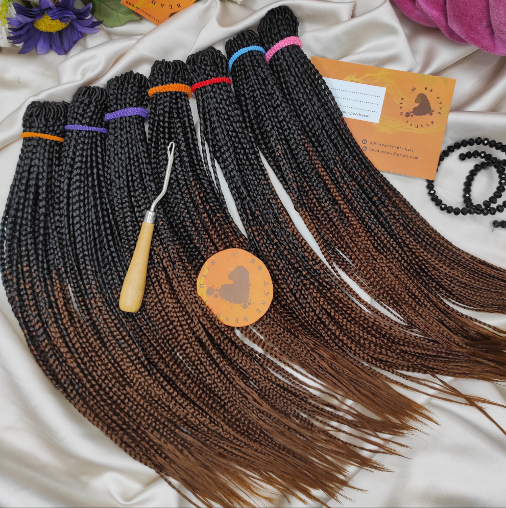 ANNABELLE Maxi Straight || Two-tone (Ombre) braids || Crochet Braids