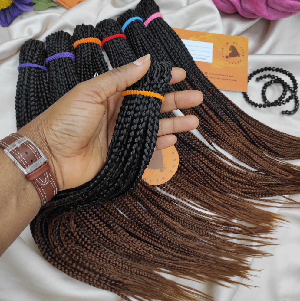 ANNABELLE Maxi Straight || Two-tone (Ombre) braids || Crochet Braids