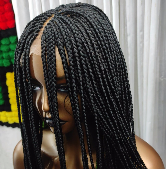 PEEK-A-BOO Box Braids | Closure | READY-TO-SHIP