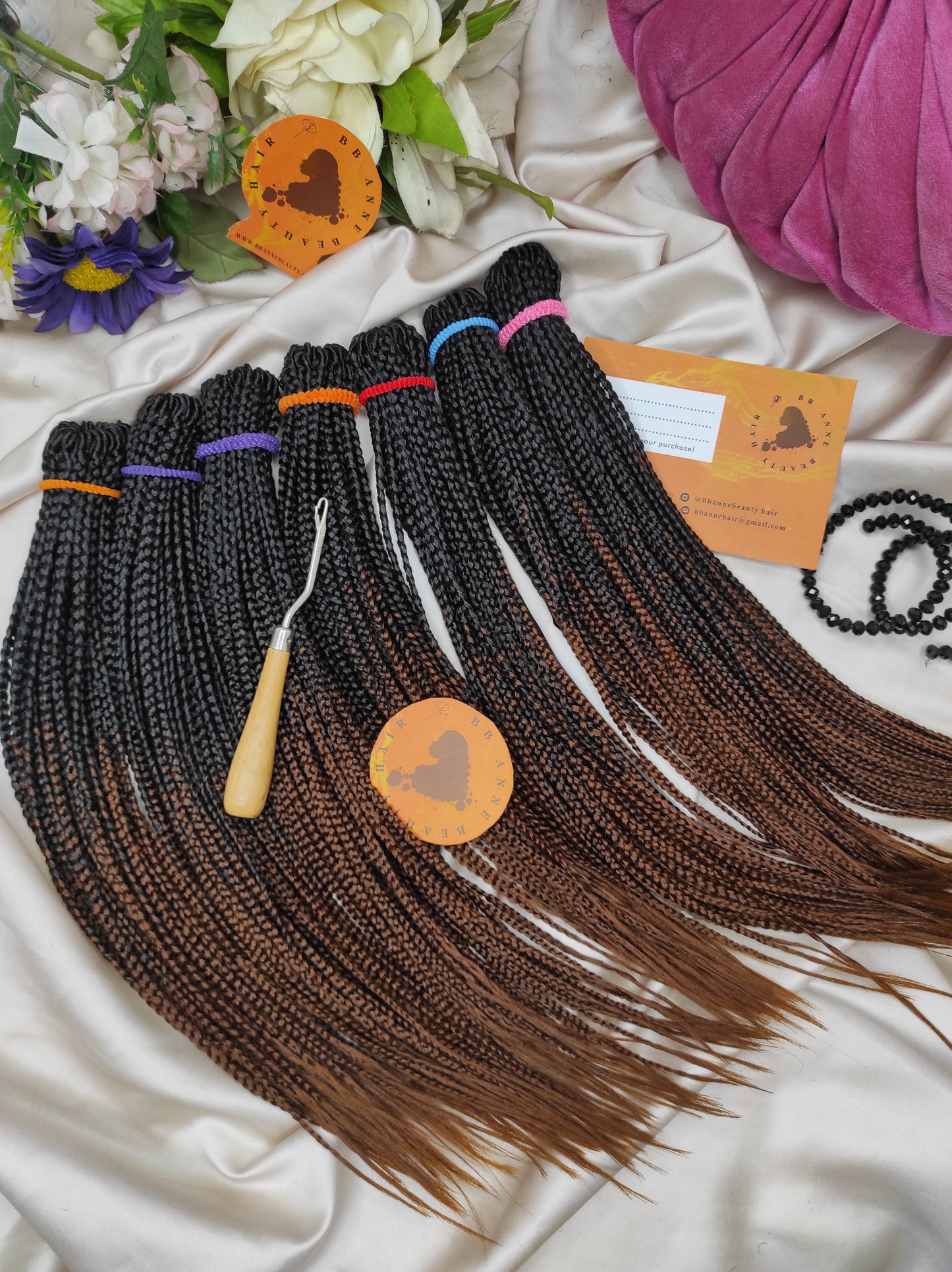 ANNABELLE Maxi Straight || Two-tone (Ombre) braids || Crochet Braids