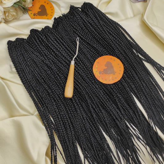 Sleek Straight Braids || Box Braids || Crochet Braids