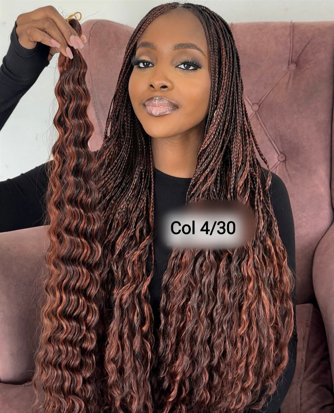 DAHLIA | DEEP WAVE- Synthetic | Closure Wig | 16 inches