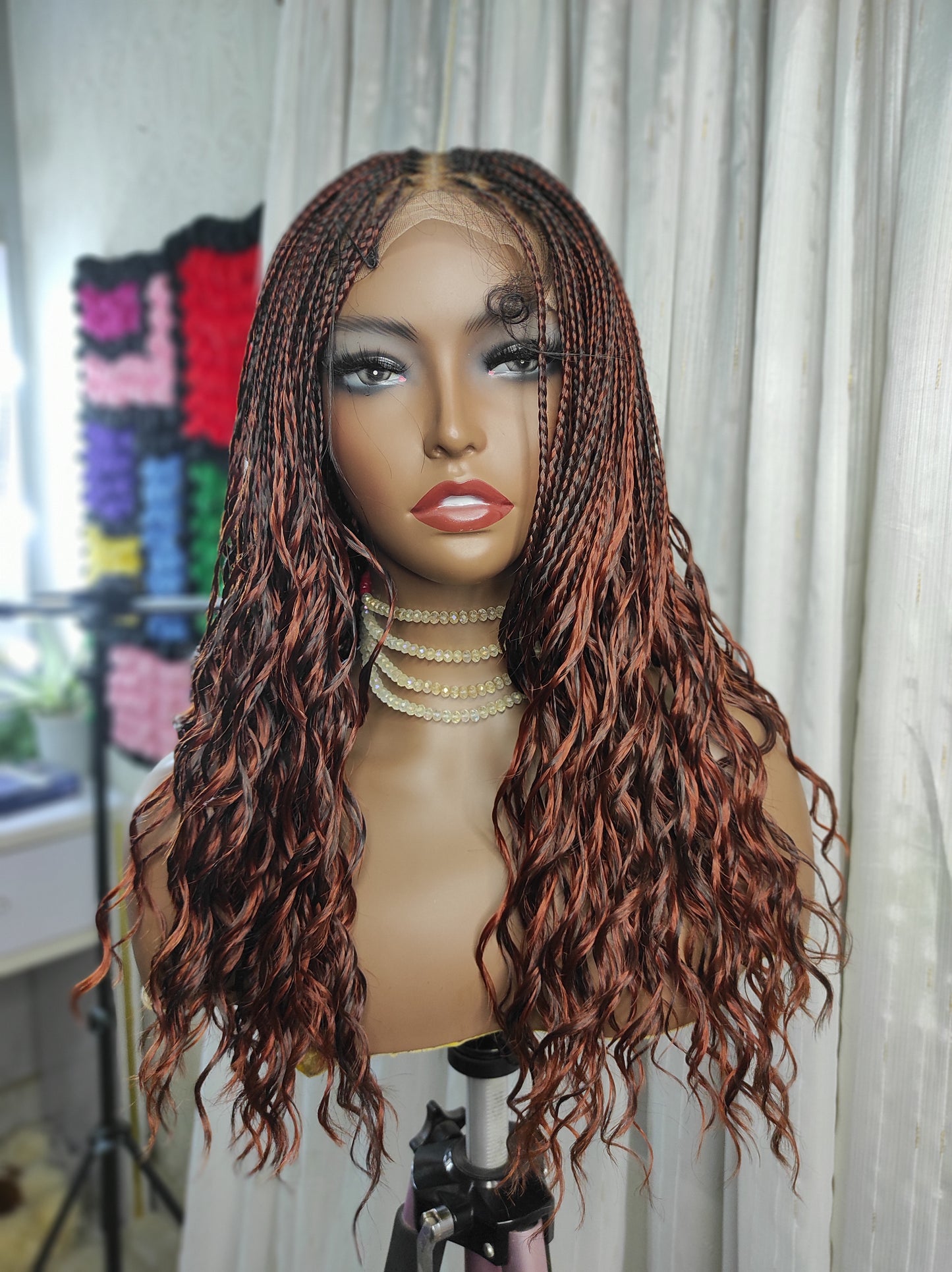 DAHLIA | DEEP WAVE- Synthetic | Closure Wig | 16 inches