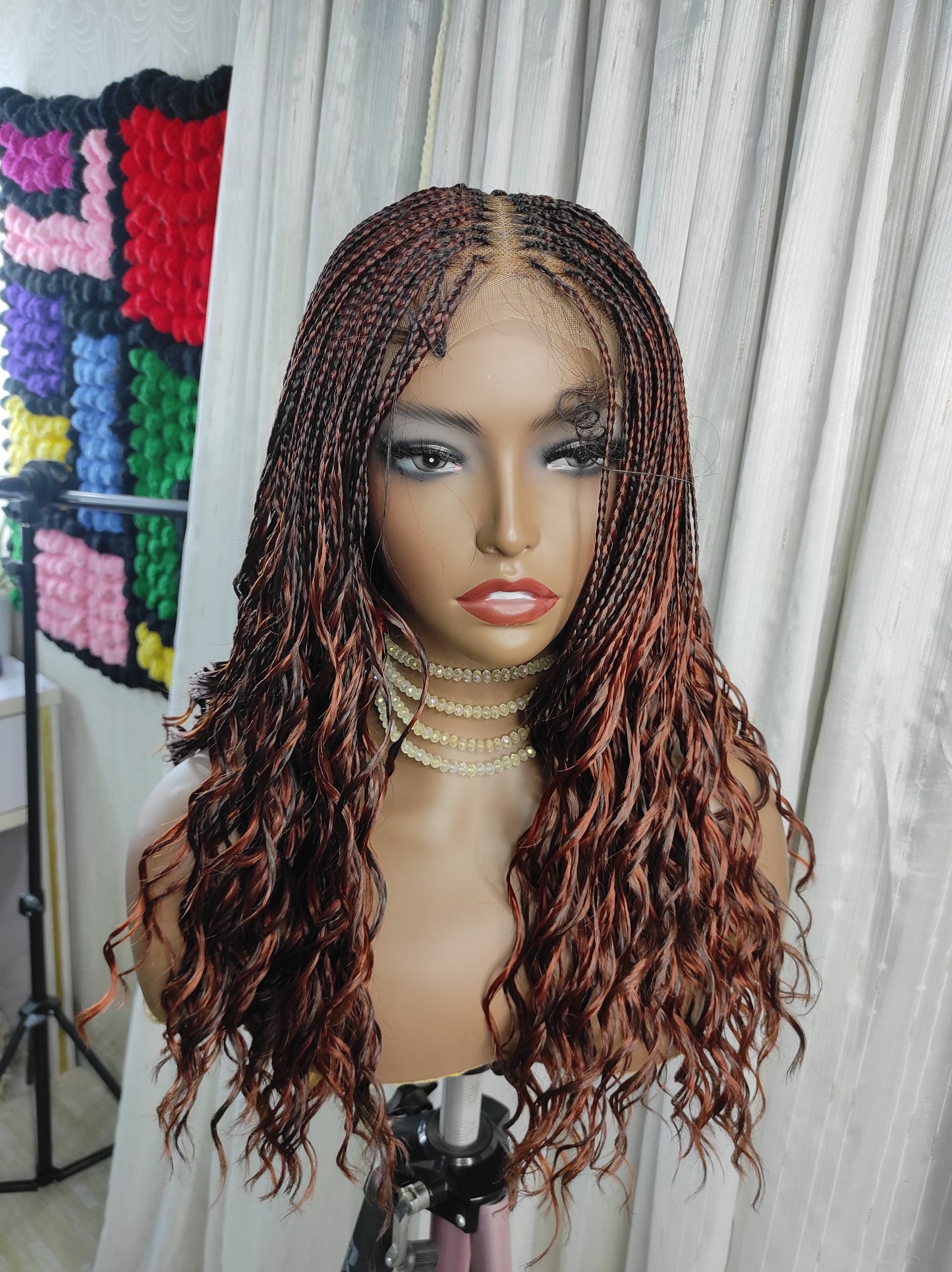 DAHLIA | DEEP WAVE- Synthetic | Closure Wig | 16 inches