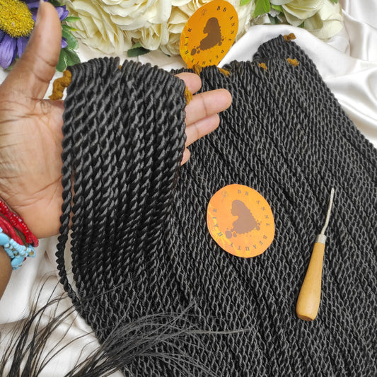MEDIUM SIZED SENEGALESE TWISTS || Crochet Twists