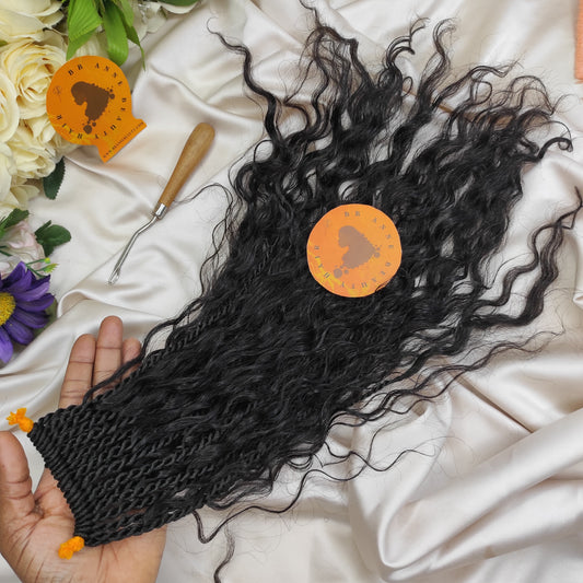 BOHO-GODDESS Twists - (Island Twists) 2X || Human Hair Curls || Crochet Braids