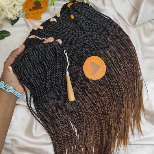 ANNABELLE OMBRE TWISTS || Two-tone TWISTS || Crochet Twists