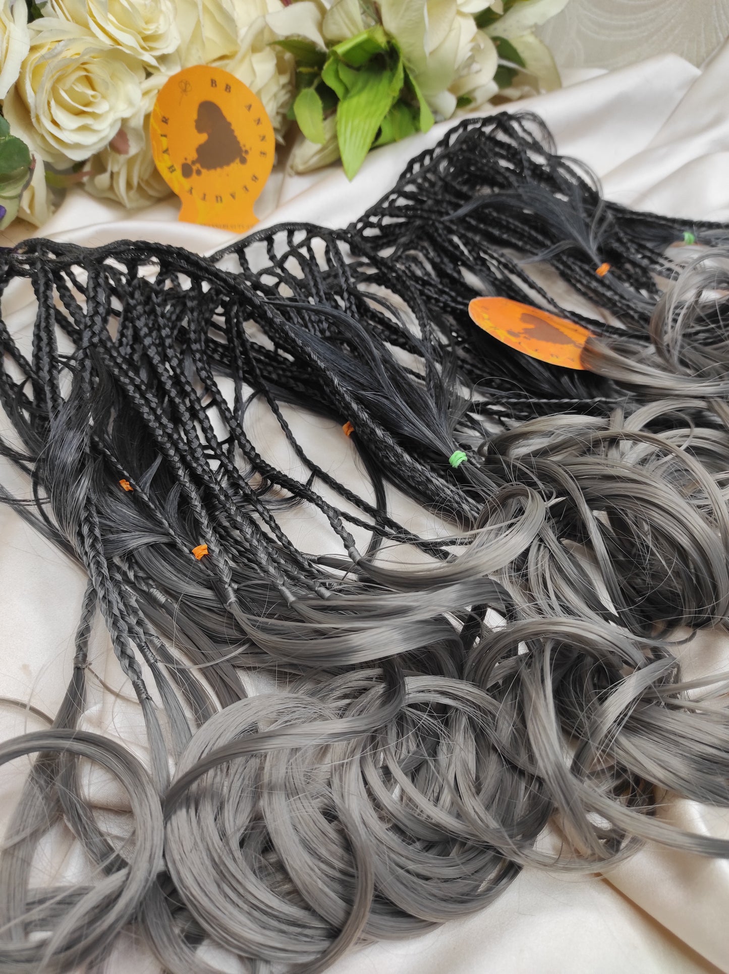 BOHO FRENCH CURL Braided Sew-in Bundle || Braids on tracks/ wefts