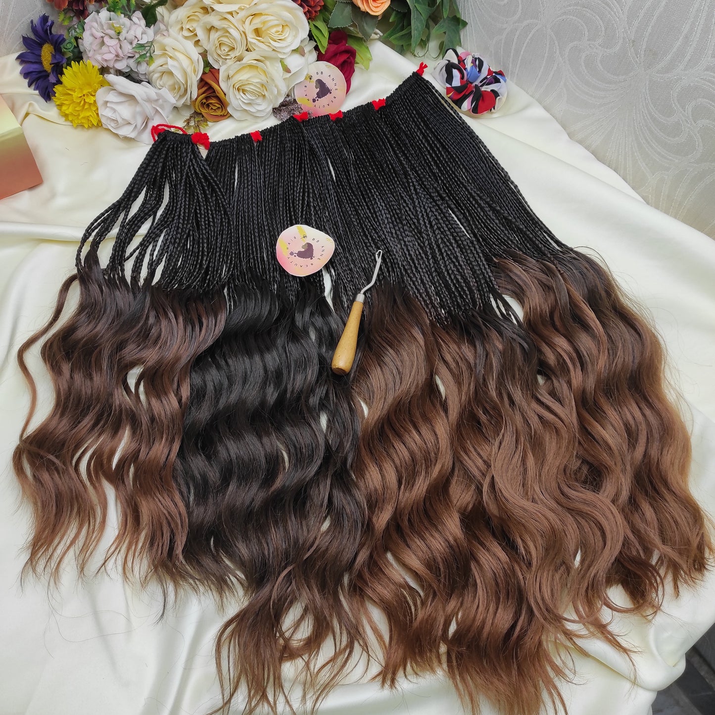 MERMAID CROCHET BRAIDS With Body wave Curls || Synthetic Fiber