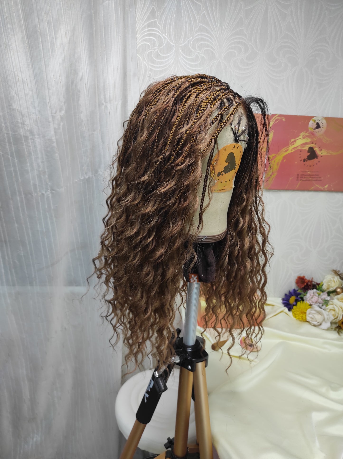 DEUSA BOHO BORA BORA ULTRA COMPLETA | CACHOS DE CABELO HUMANO | Peruca de renda completa