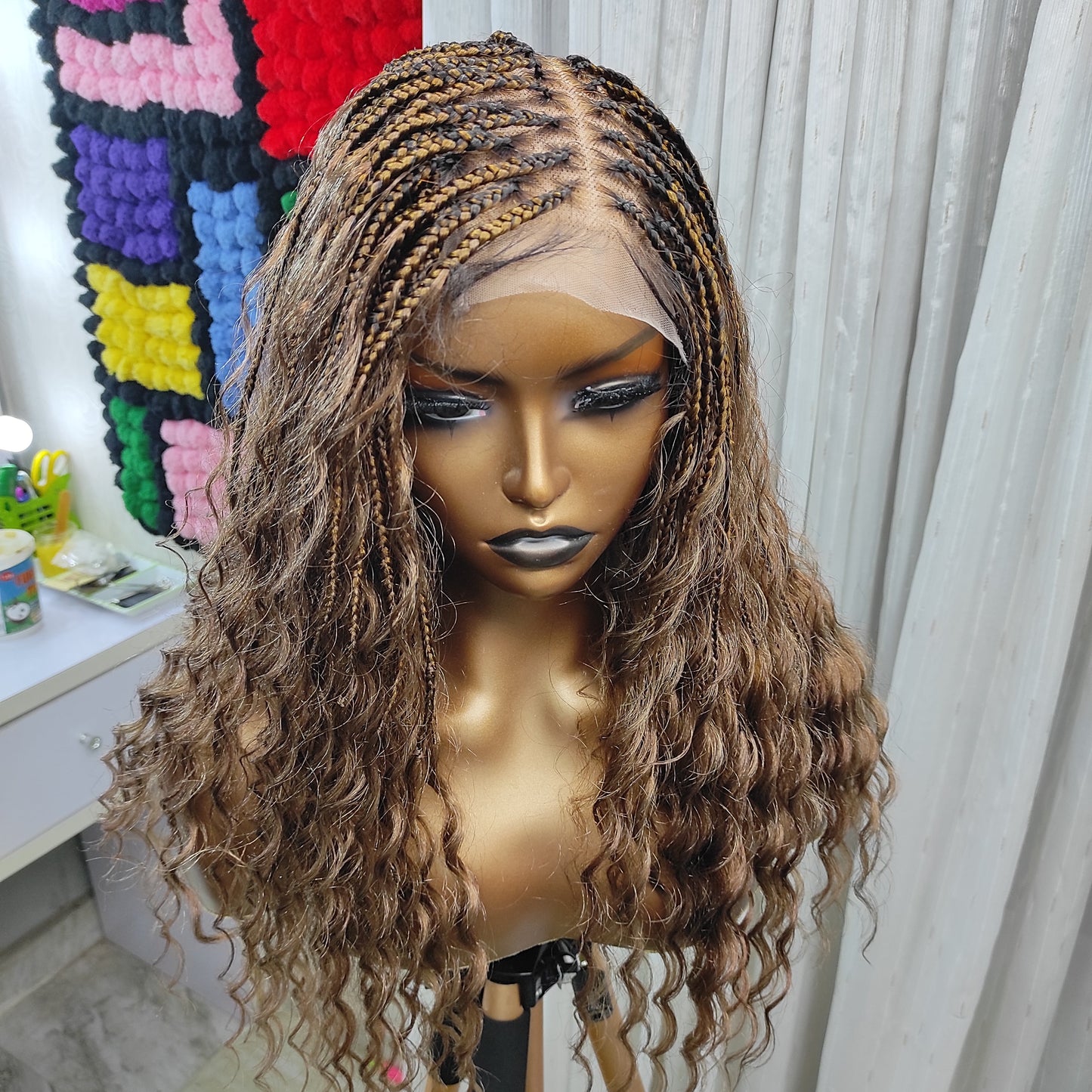 DEUSA BOHO BORA BORA ULTRA COMPLETA | CACHOS DE CABELO HUMANO | Peruca de renda completa