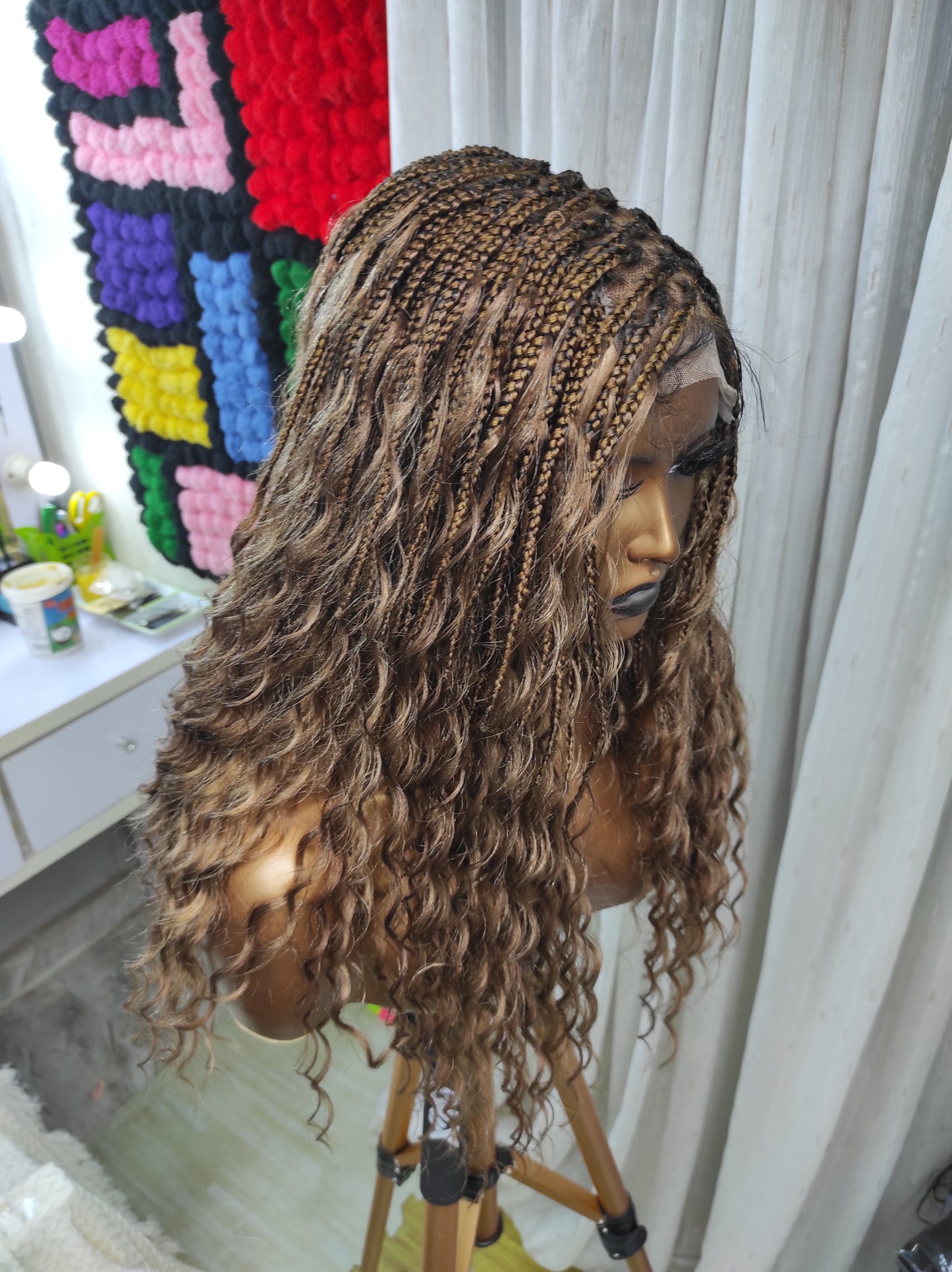 DEUSA BOHO BORA BORA ULTRA COMPLETA | CACHOS DE CABELO HUMANO | Peruca de renda completa