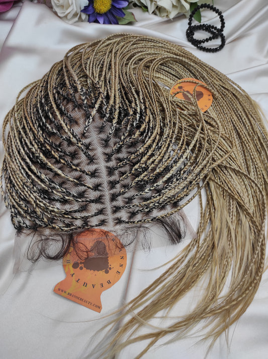 BRAIDED CLOSURE / FRONTAL/ TOPPER | JADA BONE STRAIGHT