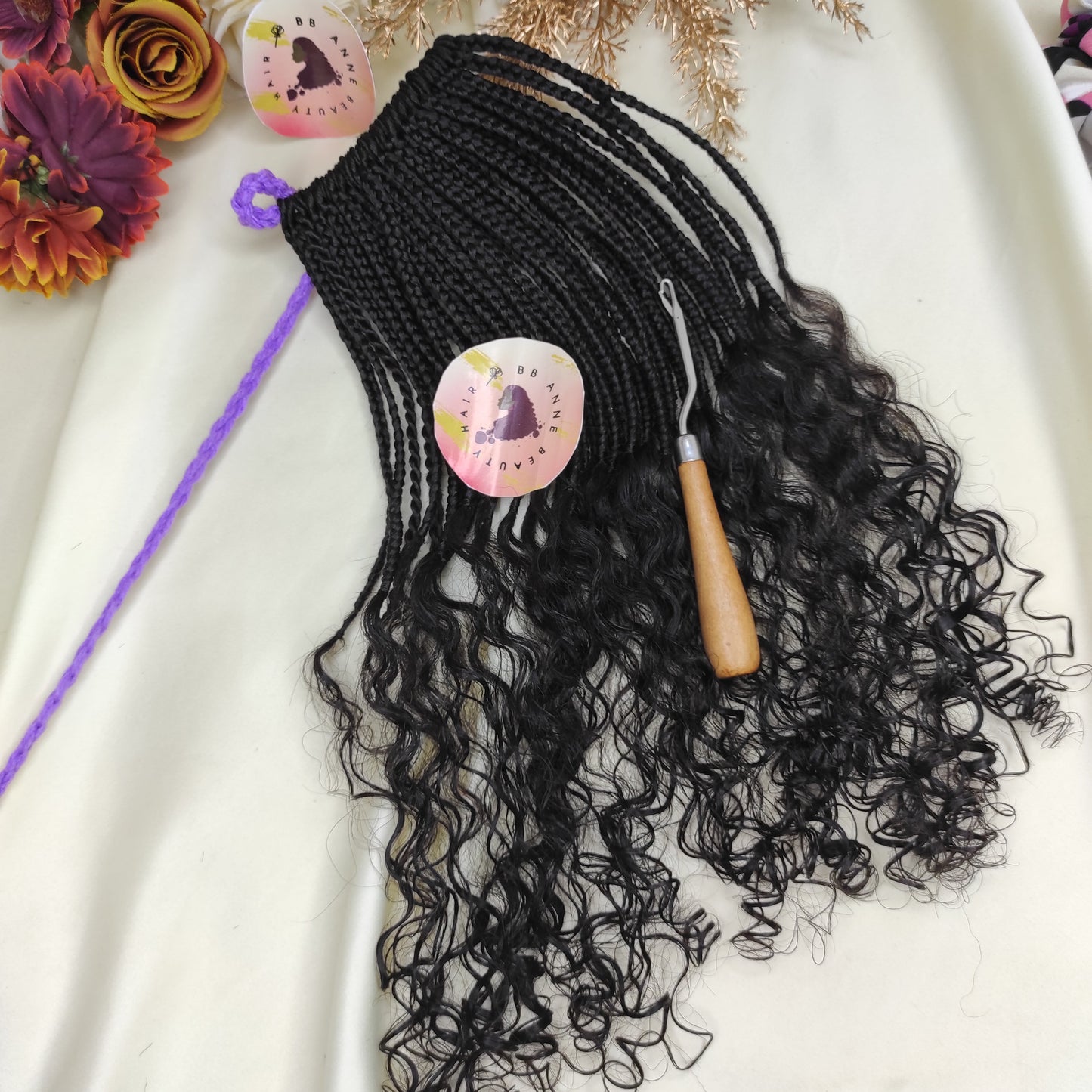 2X BOHO-GODDESS COMBO MIX BRAIDS FOR FULL HEAD || 100% HUMAN BURMESE CURLS || Crochet Braids