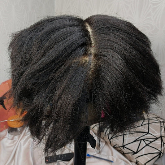 Synthetic Fibre Full Lace Wig For BRAIDERS