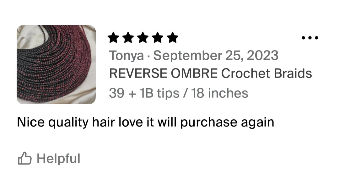BOX BRAIDS CROCHET HAIR