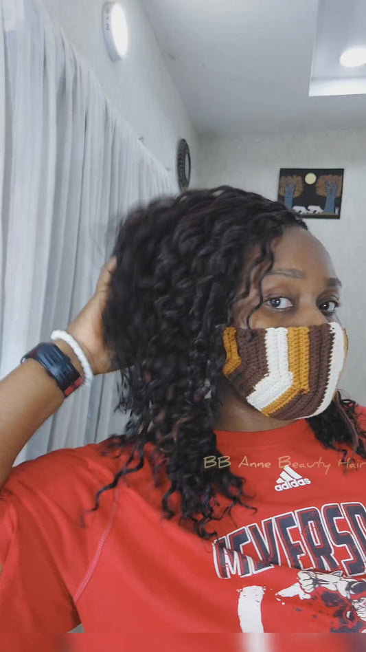 AMARA: PRE-BRAIDED 100% HUMAN HAIR CROCHET BRAIDS || Deep Wave Curls