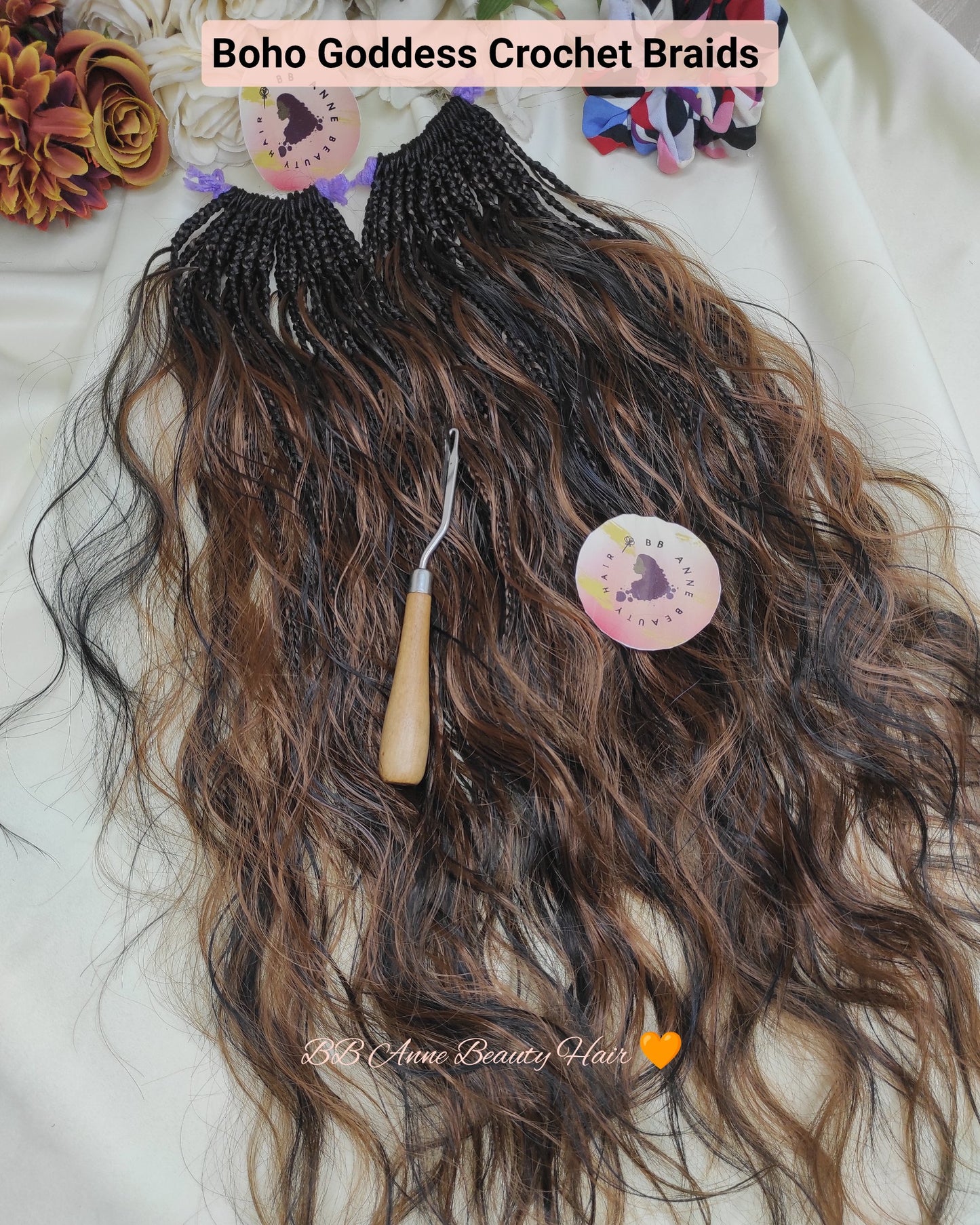 BOHO CIGANA BOHEMIANO || Cachos SINTÉTICOS || Tranças de Crochê