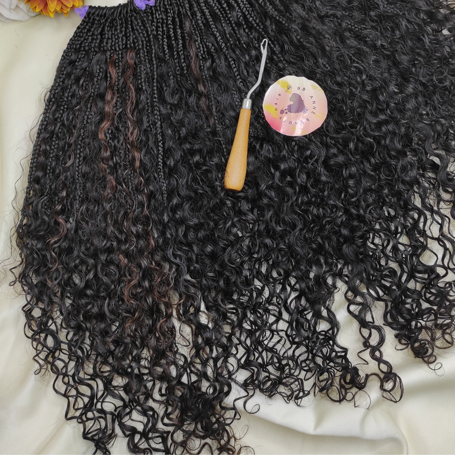2X BOHO-GODDESS COMBO MIX BRAIDS FOR FULL HEAD || 100% HUMAN BURMESE CURLS || Crochet Braids