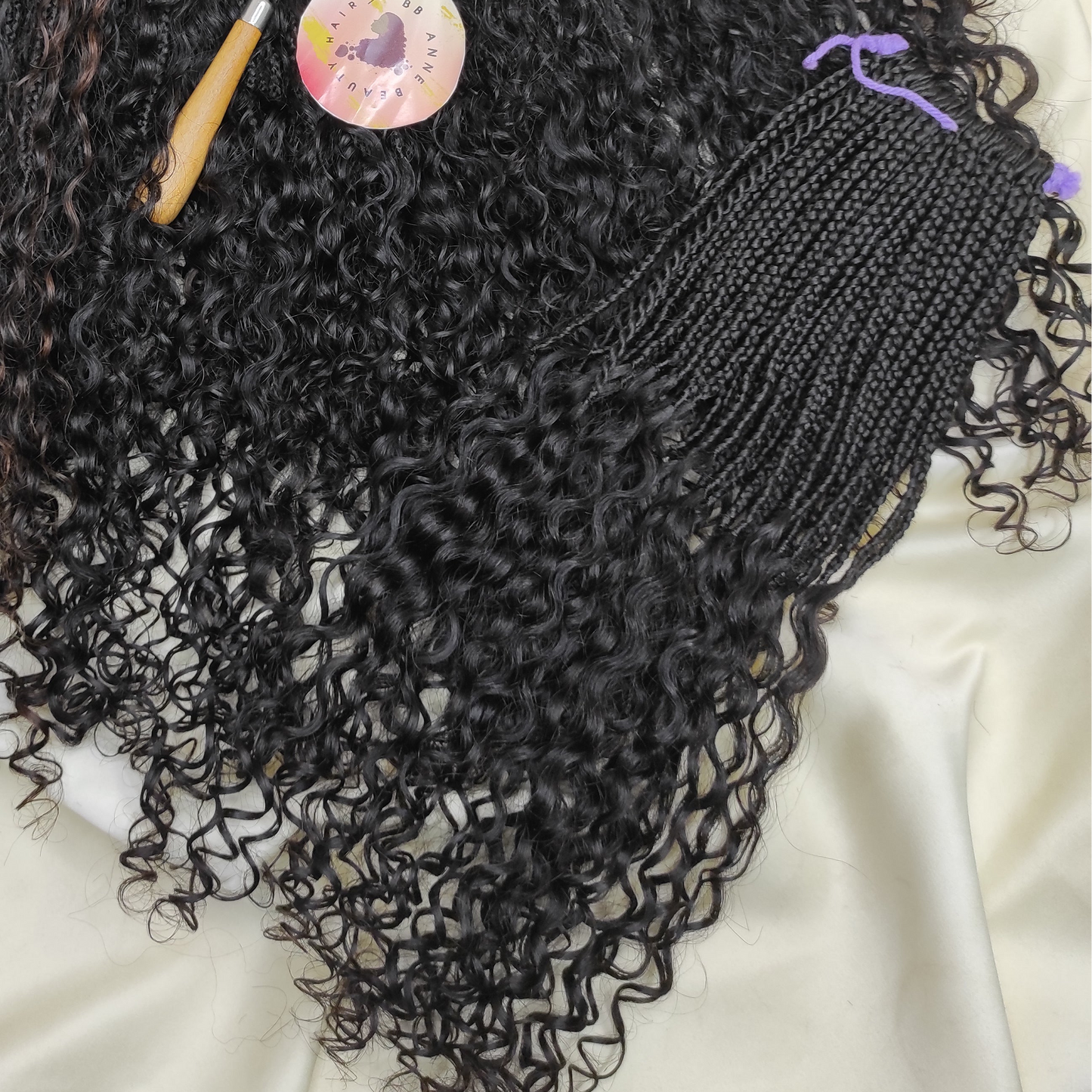 2X BOHO-GODDESS COMBO MIX BRAIDS FOR FULL HEAD || 100% HUMAN BURMESE CURLS || Crochet Braids