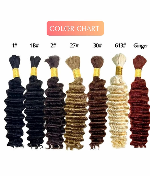 Tranças de crochê AMARA 100% cabelo humano || Cachos DEEP WAVE