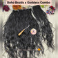 BOHO CIGANA BOHEMIANO || Cachos SINTÉTICOS || Tranças de Crochê