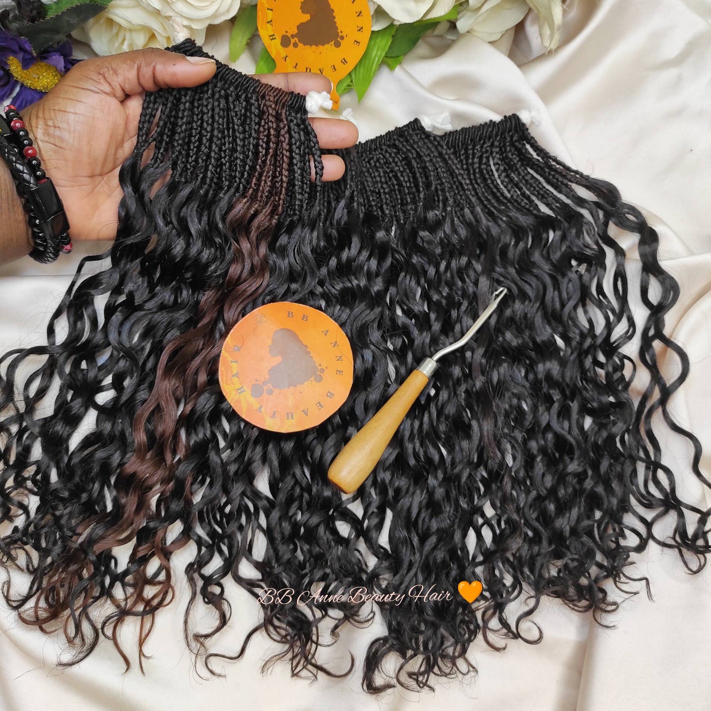 Tranças de crochê AMARA 100% cabelo humano || Cachos DEEP WAVE