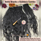 BOHO CIGANA BOHEMIANO || Cachos SINTÉTICOS || Tranças de Crochê