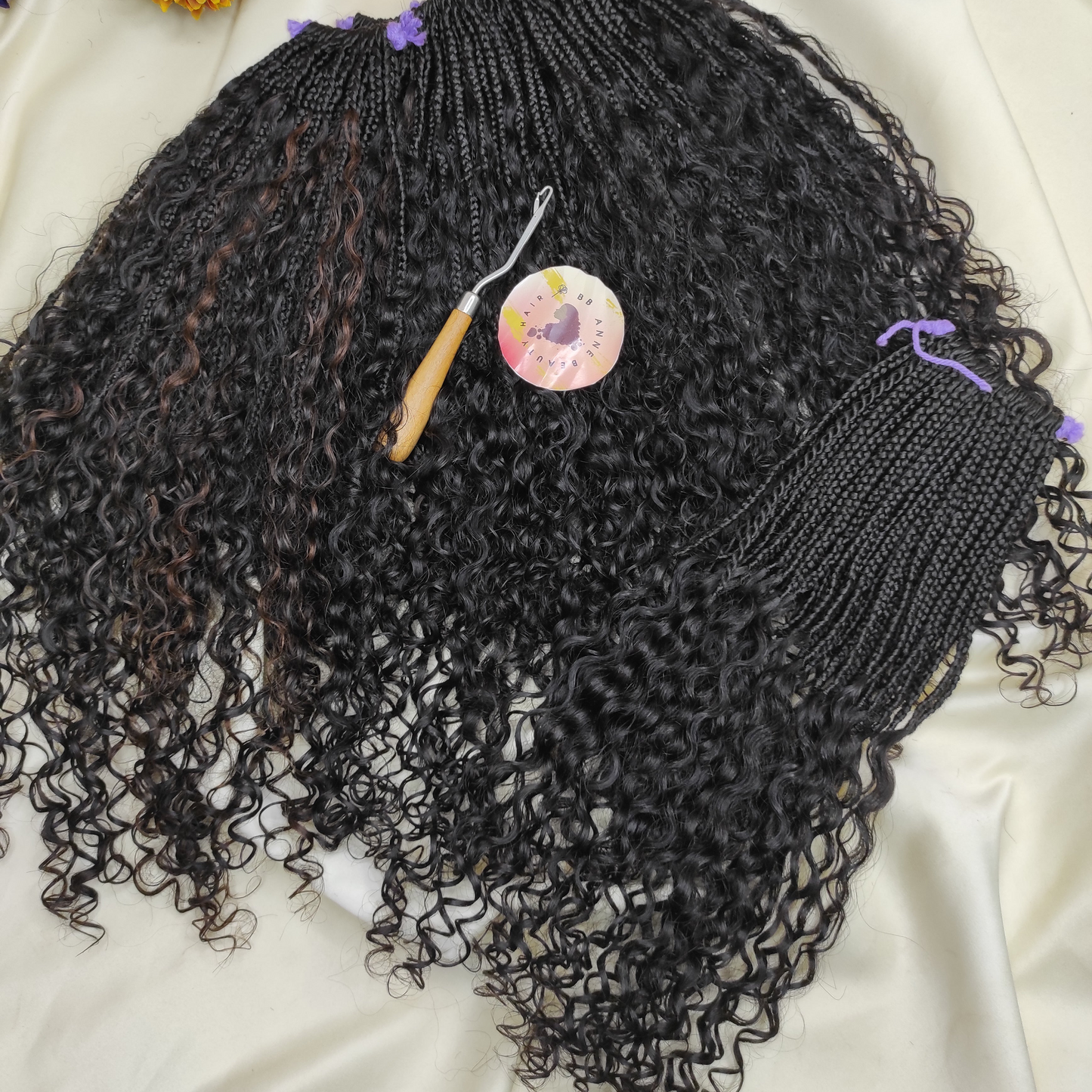 2X BOHO-GODDESS COMBO MIX BRAIDS FOR FULL HEAD || 100% HUMAN BURMESE CURLS || Crochet Braids