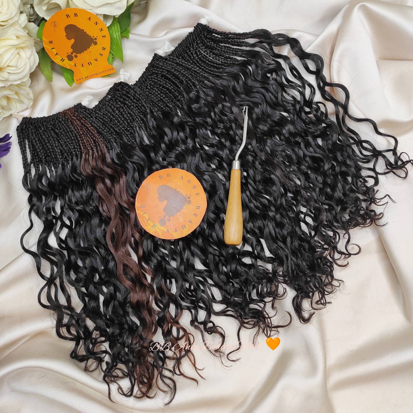 Tranças de crochê AMARA 100% cabelo humano || Cachos DEEP WAVE