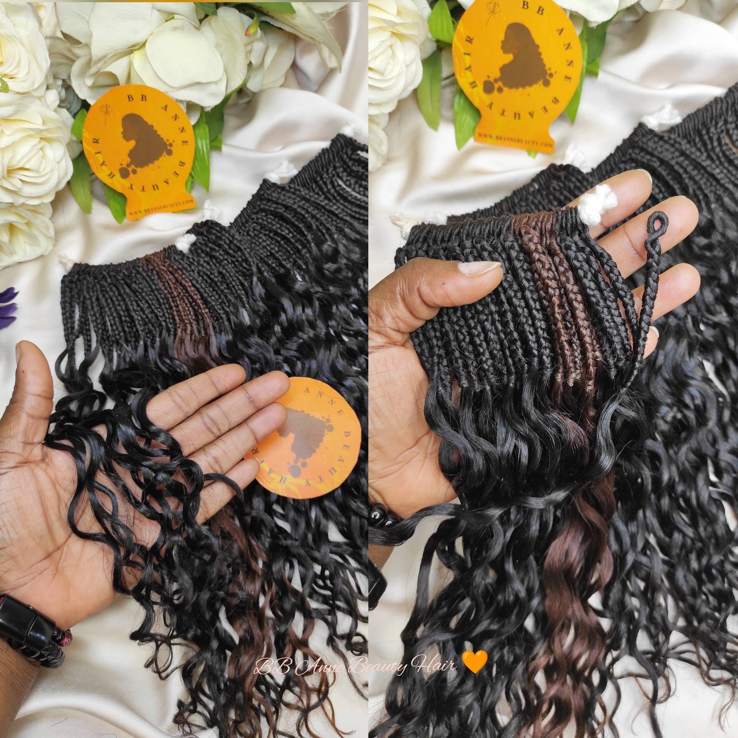 Tranças de crochê AMARA 100% cabelo humano || Cachos DEEP WAVE