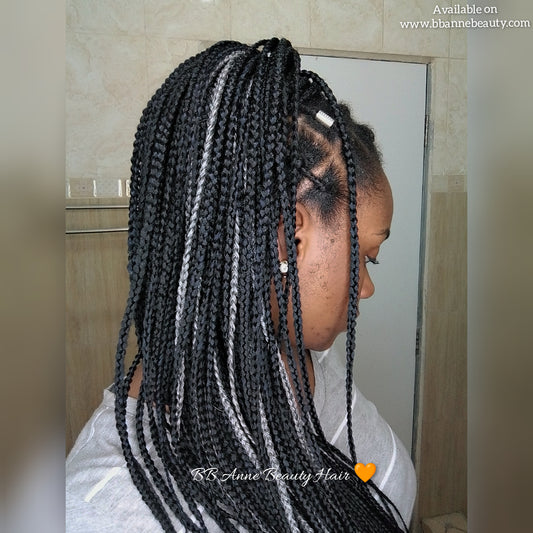 BOX BRAIDS || Straight Crochet Braids