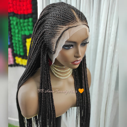 ZURI | Trança Tribal | 13x6" Renda Frontal