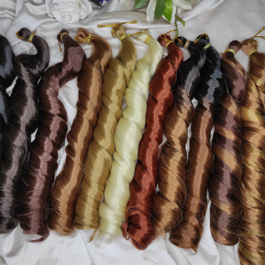 SILKY CURLY || Unbraided || Braiding hair (French curl)